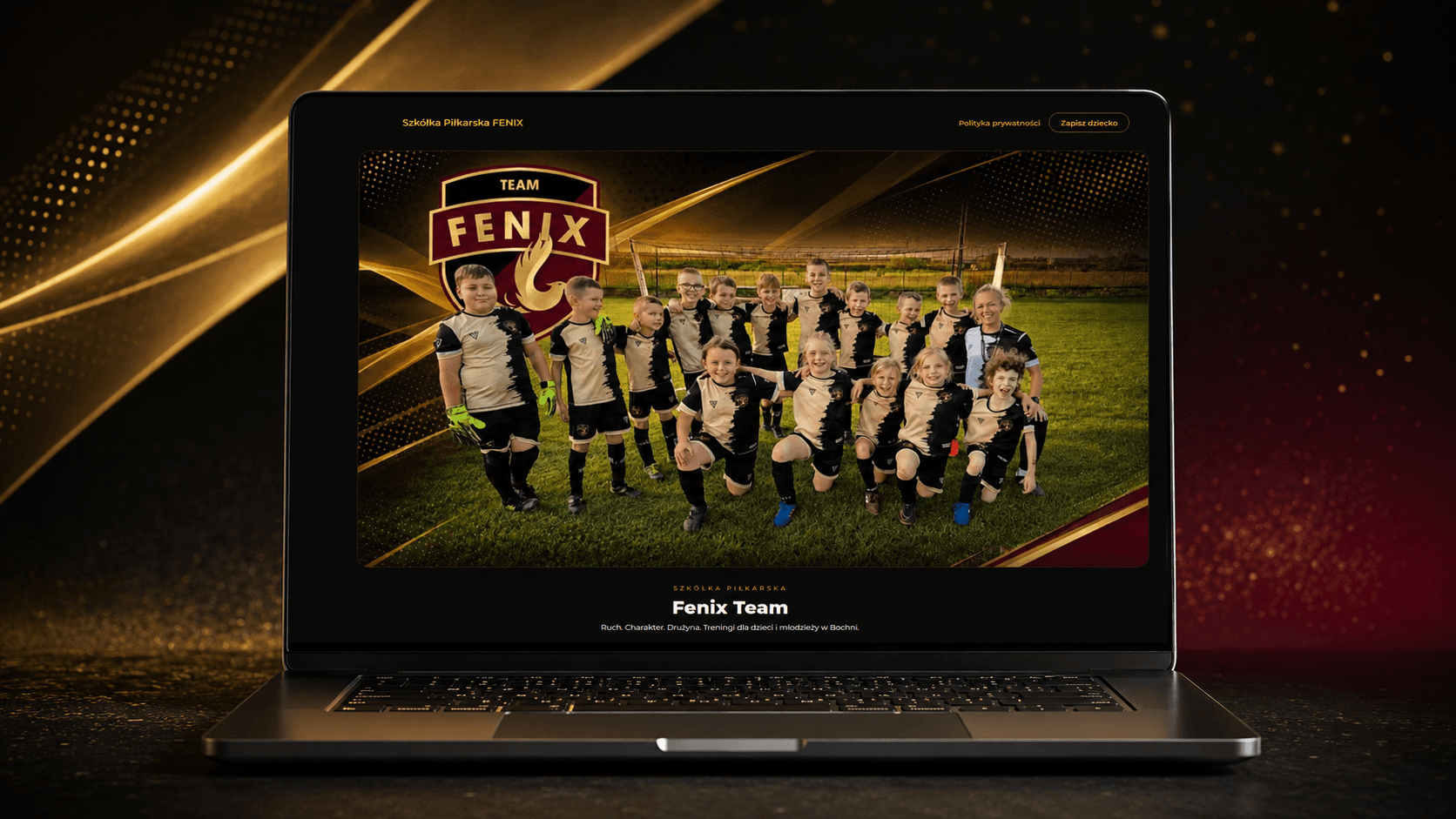 Fenix Team — desktop website view